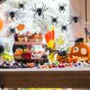 FLORMOON 50PCS Realistic Spider Figures  Multi-Size Creepy Insect Toys for Halloween Decorations & Pranks, Educational Animal Model Playset, Birthday Gifts for Kids (Multi-Size)