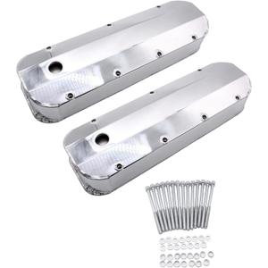 Tall Fabricated Aluminum Valve Covers for Big Block Chevy 396 402 427 454 Polished