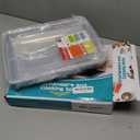 TeamFar Lasagna Pan with Lid, 12.3 x 9.75 x 2, Stainless Steel Rectangular Baking Cake Pan, Heavy Duty & Non-Toxic, Deep & Visible, Brushed Finish & Dishwasher Safe- (1 Pan+1 Lid)