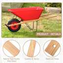 Wheelbarrow Handles with 2 Wheelbarrow Wedge