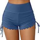 ATTRACO Women Swim Shorts High Waisted Swimsuit Shorts Swim Bottom Board Shorts, Medium 