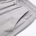 Mens Casual Cargo Joggers Pants Elastic Waist Slim Fit Stretch Chino Work Pants Twill Track Sweatpants Trousers (Gray)