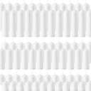 Pillar Candles Bulk Set - Unscented, Smokeless, Dripless | 3 Sizes: 2x3, 2x6, 2x8 Inches | Ideal for Weddings, Christmas & Home Decor (72, White)