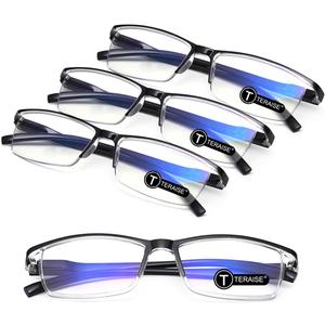 TERAISE Fashion Anti-blue light Reading Glasses Men Women Computer Reader(0.00X)