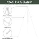 DANMO Easel Stand for Wedding Sign Poster 63'' Instant Display Floor Adjustable Metal Art Easel White