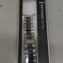 GOLDTOLUCK No Gap Stainless Steel Band Compatible with Samsung Galaxy Watch 8 7 6 5 4 Classic FE Pro Ultra 40mm 44mm 46mm 43mm 47mm 45mm 42mm Replacement Men Women Milanese Metal Elegant Casual (Black/Silver)