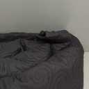 Exclusivo Mezcla Quilts King Size Bedspread with 2 Pillow Shams, Lightweight Black King Quilt Bedding Set with Vintage Damask Pattern, Soft Bedspreads Coverlets for All Seasons (King (104"x96"))