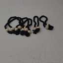 6 Pack Magnetic Curtain Tiebacks Cotton Hand Woven Tie Back Decorative Rope Holdbacks for Curtains Draperies No Tools Required, Black