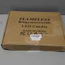 Enido Flameless Candles Led Candles Pack of 12 Battery Candles (D2.15'' x H4''5''6'') Waterproof Outdoor Indoor Candles with 10-Key Remotes and Cycling 24 Hours Timer (Plastic)