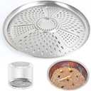 KEESHA Pellet Adapter for Solo Stove Bonfire Stainless Steel Conversion Kit for Smokeless Outdoor Fire Pit, Ideal for Burning Pellets, Diameter: 17.3 in