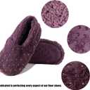 2 Pairs Slippers for Women, Gold Stamping Slipper Socks with Grippers Indoor, Non Slip Lightweight Soft Slippers for Home Bedroom