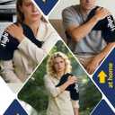 Shoulder Ice Pack Wrap for Rotator Cuff and Arm, Reusable Compression Cold Brace for Pain Relief & Muscle Relaxation, Tendonitis, Swelling, Discomfort After Surgery, Hot &Cold Therapy Ice Pack for Shoulder (Large-Black) 
