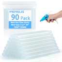 90 PCS Mini Hot Glue Sticks Bulk, Clear Glue Sticks for Metal, Wood, Glass DIY Art Craft & School Projects Craft, Bond (4" X 0.27")
