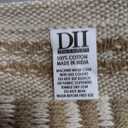 DII Farmhouse Braided Stripe Table Runner Collection, 15x72 (15x77, Fringe Included), Stone