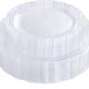 U-QE 60PCS Clear Plastic Plates for Party - Clear Plates Disposable Heavy Duty for Party & Wedding - Include 30PCS 10inch Dinner Plates and 30PCS 7.5inch Dessert/Salad Plates