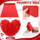 Proposal Decorations Kit Will You Marry Me LED Neon Light Metal Heart Stand Carpet 2000 Rose Petals 30 Artificial Roses for Proposal Engagement (Rose on The Stand Not Include)(Red)