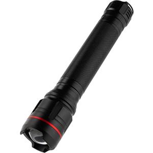 KunHe Heavy Duty 3D Cell LED Flashlights Large Aluminum Zoomable High Lumens-1000 LM Battery Powered Single Mode Flash Light- Big Security Flashlight for Home Emergency Power Outages Camping Car (1 PACK)