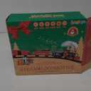 Letapapa Train Set, Christmas Train Sets for Under The Tree, Electric Train Toy for Boys & Girls, Toy Train w/Steam Locomotive, Tracks, Lights & Sound, for 3 4 5 6 7 8+ Year Old Kids