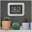 La Crosse Technology 513-1918S-INT Atomic Digital Wall Clock with Outdoor Temperature