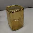 Aesthetic Pen Holder for Desk Cute Office Supplies Cubicle Decor Kawaii Workspace Accessories Boho Makeup Organizer for Women Girls Pencil Cup Aesthetic Rotating Caddy for Home Office (Gold)