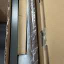 Vaunn Medical Pneumatic Adjustable Overbed Bedside Table With Wheels (Hospital and Home Use) (Walnut Brown)