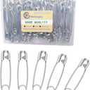 80Pcs Extra Large Safety Pins 2.2 inch (55mm) -Heavy Duty Large Safety Pins, Stainless Steel Safety Pin for Sewing,Baby Clothing, Diapers,Laundry,Decorations