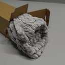 Kevin Textile Set of 2 Super Soft Striped Corduroy Velvet Decorative Euro Throw Pillow Sham Cushion Cover for Bed 20x20 Inch(50cm) Light Grey