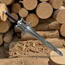 38He-Mans Power Sword, 1:1 Full Size Fantasy Display Prop
30" High Carbon Steel Blade, 10" Leather Wrapped Handle, Handcrafted Collector Quality Replica with Premium Sheath
