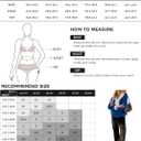 Fisoew Womens Cropped Oversized Sweatshirt Casual Lapel V Neck Long Sleeve Contrast Drawstring Loose Fit Fall Pullover Tops (Large, Blue)