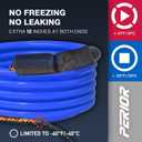 15 FT Heated Drinking Water Hose for RV Camper, NSF 372 Certified Garden Hose with Automatic Thermostat, Antifreeze Protection to -40F, GFCI Protection, 5/8" ID, 3/4" GHT Adapter