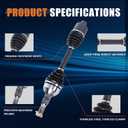 KUIPERAUTO Front Right CV Axle Shaft Assembly Passenger Side Compatible with 2008-2017 Buick Enclave Compatible with 2009-2017 Chevrolet Traverse Compatible with 2007-2017 GMC Acadia