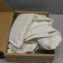 Amazon Aware Recycled Polyester and Cotton Blend Quilted Sham, Large Euro, Ivory, 32" x 32"