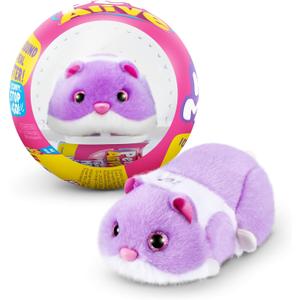 Pets Alive Hamstermania (Purple) by ZURU Hamster, Electronic Pet, 20+ Sounds Interactive, Hamster Ball Toy for Girls and Children