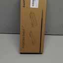 Danpoo 16-Inch Wall Shelf, Clear Tempered Glass with Matte Silver Aluminum Frame  Sleek Floating Bathroom Organizer