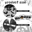 3 x Bow Hair Claw Clips Halloween Flat Hair Clips for Women Cute Black Bat Claw Clips Lace Hair Clip for Thin Thick Hair Styling Cosplay Costume Party Hair Accessories 1Pcs (Bat)