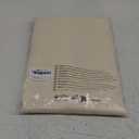 JIUZHEN Faux Linen Curtains for Bedroom, Rod Pocket Thick Semi Sheer Panels 63 Inch Length 2 Panels Privacy Protected Light Filtering Drapes for Living Room, 42 x 63 Inch, Khaki