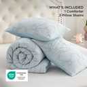 Bedsure Boho Tufted Green Comforter Full Size, GentleSoft™ 3 Pieces Boho Farmhouse-Style Decor Bedding, Arch Bedding for All Seasons, 1 Bed Comforter, 2 Pillow Shams, 82x86 Inches