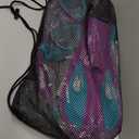 Snorkeling Gear for Kids, Kid Mask Fins Dry Top Snorkel Set, Youth Boys Girls Junior Age 6-14 Swimming Diving Swim Fins, Tempered Glass Panoramic View Travel Packages (Purple+Blue)