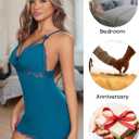 Avidlove Women's Sexy Nightgown for Women Lace Babydoll Chemise Strap Nightwear (XL)