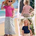 3 Pack Toddler Short Sleeve Tops | Crew Neck, Slim Fit, Summer Tees, Basic, Cute, Casual Tops, for Kids 18M-5T