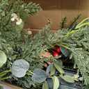 HyeFlora 15 PCS Norfolk Pine Stems with Red Berries Branches,19 Inch Christmas Real Touch Artificial DIY Pine Needles,Faux Cedar Pines Greenery Branches Picks for Vase for Wreaths Garlands Home Dcor