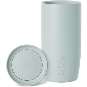 Simple Modern Travel Coffee Mug Tumbler with 360 Lid | Ceramic-Lined Insulated Stainless Steel Cold Brew Iced Coffee Cup | Gifts for Women Men Her Him | Voyager Signature | 16oz | Sea Glass Sage