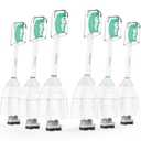 Replacement Heads for Philips Sonicare E-Series - Ofashu Brush Head Compatible with Essence Xtreme Elite Advance 7022 5610 White, 6 Packs Screw-on Electric Toothbrush