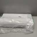 Memory Foam Bed Pillow for Sleeping, Ergonomic Cervical Contour Neck Support Orthopedic Pillow for Side Back Stomach Sleeper, Neck and Shoulder Pain (Blue)