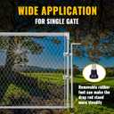 VIVIDA Gate Drop Rod 1-3/8" x 32", Heavy Duty Cane Bolt for Chain Link Fence, Drop Rod for Single or Double Gate, Chain Link Fence Parts, 1 Pack