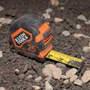 Klein Tools 9225 Tape Measure, Heavy-Duty Measuring Tape with 25-Foot Double-Hook Double-Sided Nylon Reinforced Blade, with Metal Belt Clip