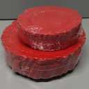 SUT 60PCS Christmas Plastic Plates, Red Christmas Plates Disposable, Christmas Plastic Plates Disposable-30 7.5inch Dessert Plates, 30 10inch Dinner Plates, Plastic Plates for Christmas Party&Christmas