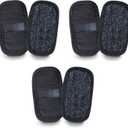 Top Glides Glide Pads Walker Ski Glide Covers - 3 Pairs (Black)