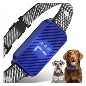 Dog Bark Collar for Dogs, Effective No-Bark Collar, Smart Barking Collar, Rechargeable Bark Collar with 7 Sensitivity, 3 Modes, Waterproof, DarkBlue (Adjustable Size)