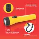 Eveready LED Flashlight (8-Pack) Bright Reliable Flashlights for General Purpose, Great for Camping, Car, Emergency Storm Power Outage Handheld Flashlight (Batteries Included) (Yellow / Blue)